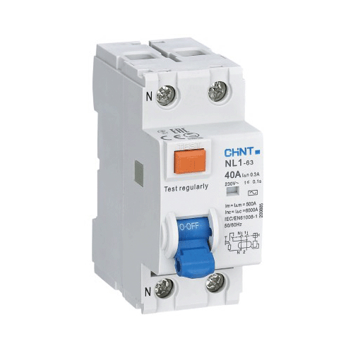 NL1-63 2P 63A 30mA AC 6kA DB