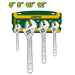 Set Llave Francesa x4 CRV  6 8 10 12"