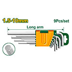 Set Llave Allen x9 CRV L 1.5-10