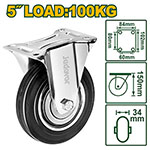Rueda Rígida H150 Ø125 100kg