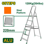Escalera Aluminio 6 Escalones 120kg