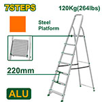 Escalera Aluminio 7 Escalones 120kg