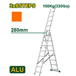Escalera Extensible Tijera 3x8 5m