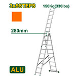 Escalera Extensible Tijera 3x9 5.9m