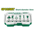 Kit Fresas 6mm 6pcs