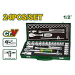 Set Cricket Tubos x24 1/2" 45D Valija Metálica