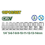Set Tubos 1/4 x10 CRV Grip 9-40