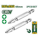 Set de Puntas Dobles x2  PH2 65mm