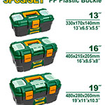Set Caja de Herramientas Plástico 13" 16" 19"