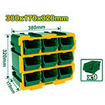 Rack 9 gavetas 380x170x320