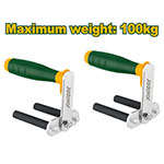 Set Agarre Placa Yeso Acero C45 50mm 100kg