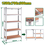 Rack Ajustable 5 nieveles 70x30x150