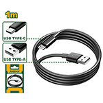 Cable USB-A/USB-C 3A