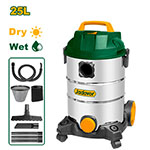 Aspiradora 25L Polvo y Agua Sin Bolsa 1200W 18kPa
