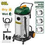 Aspiradora 90L Polvo y Agua Sin Bolsa 3600W 21kPa