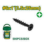 Tornillo Drywall Grueso 3.5x25 500pcs