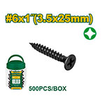 Tornillo Drywall Fino 3.5x25 500pcs