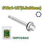 Tornillo Punta mecha hexagonal 5.5x38