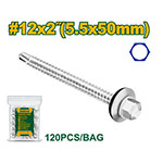 Tornillo Punta mecha hexagonal 5.5x50