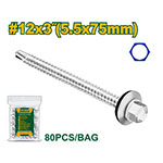 Tornillo Punta mecha hexagonal 5.5x75