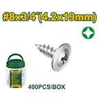 Tornillo Punta Aguja 4.2x19 400pcs