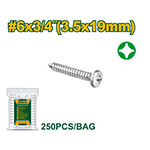 Tornillo Parker Cabeza Fijadora 3.5x19