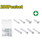 Pack Tornillos Parker 200pcs B