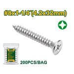 Tornillo Parker Cabeza Fresada 4.2x32