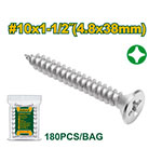 Tornillo Parker Cabeza Fresada 4.8x38