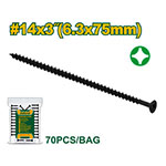 Tornillo Drywall Grueso 6.3x75