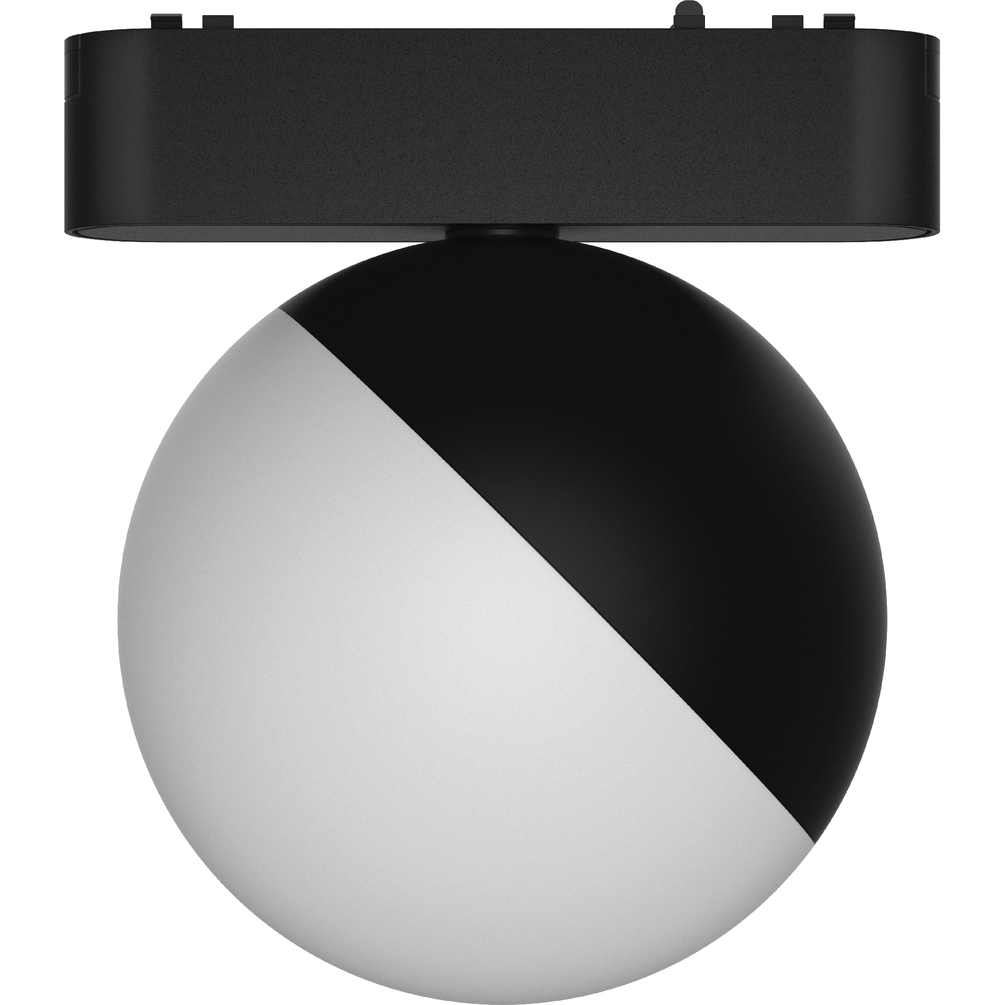 Aplique Esférico Vidrio Esmerilado 10W Negro Smart