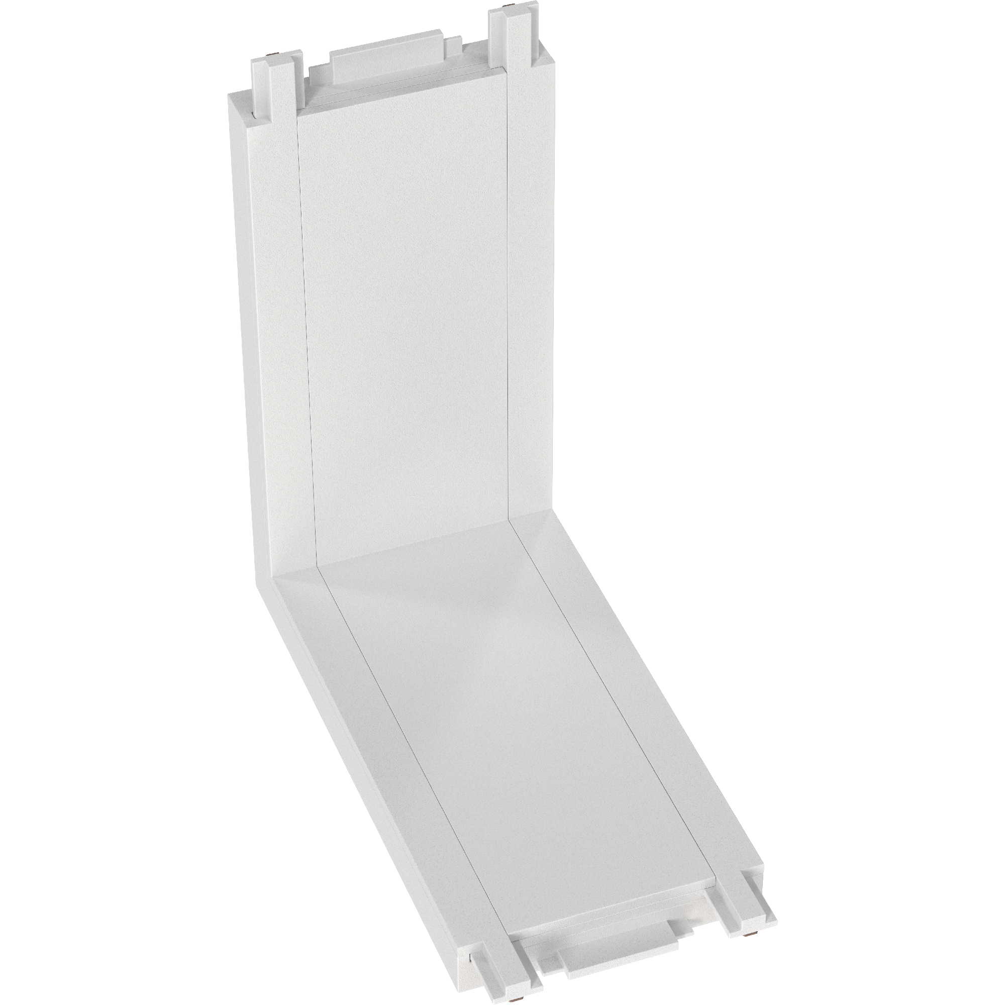 Acople + Conductor L Vertical Blanco