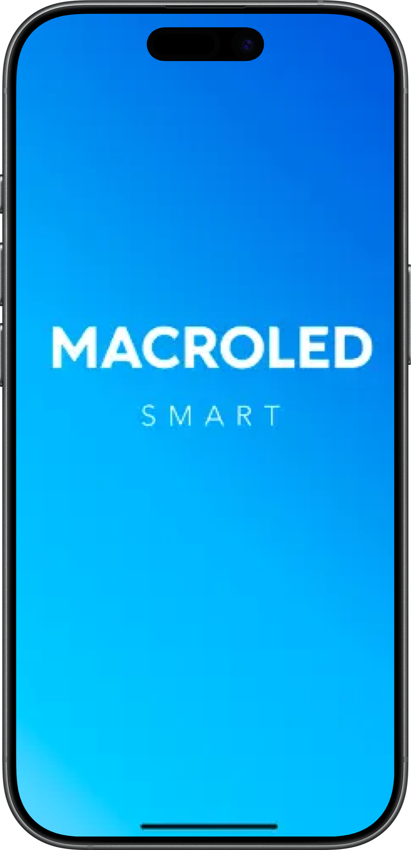 App Macroled Smart en un celular